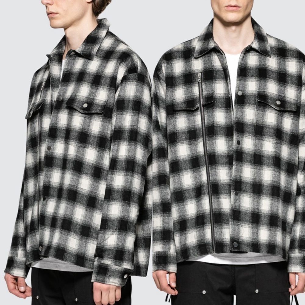 STAMPD asher flannel shirt jacket shacket